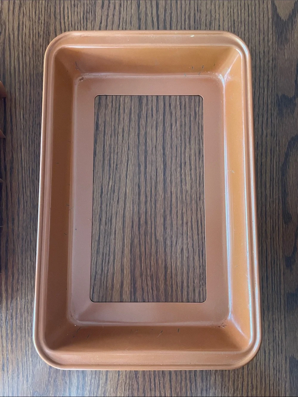 Copper Nonstick Individual Brownie Baker w/Removable Divider-Bakes 18 Brownies